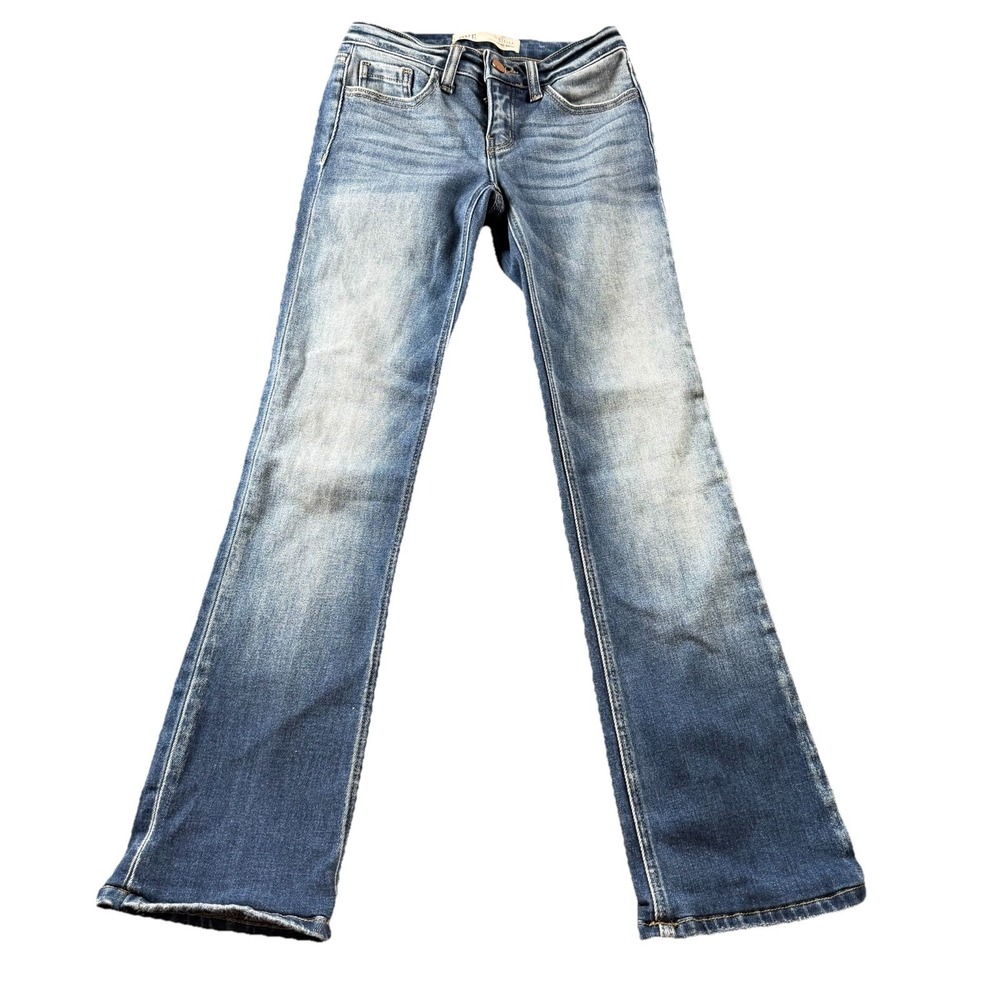 BKE Women's Bootcut Jeans Stella Slim Fit Low Rise Dark Wash Size 24 X 33 1/2